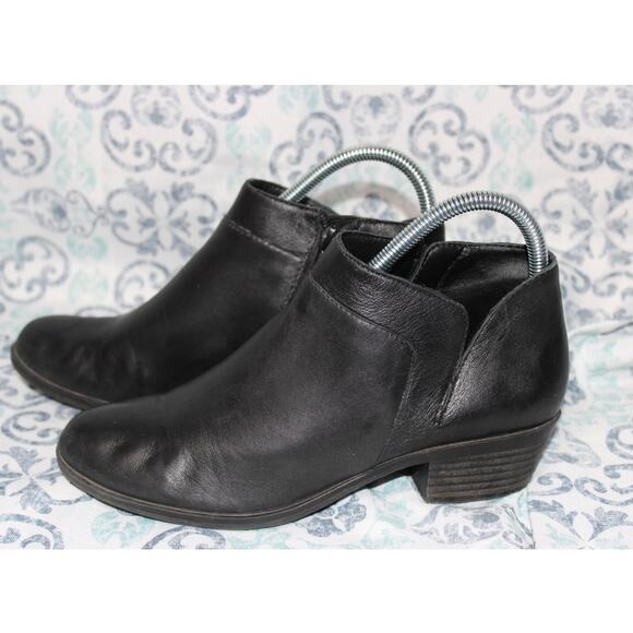 Lucky Brand Brintly Ankle Bootie,‎ Black Soft Leather Size 7M - Picture 1 of 9